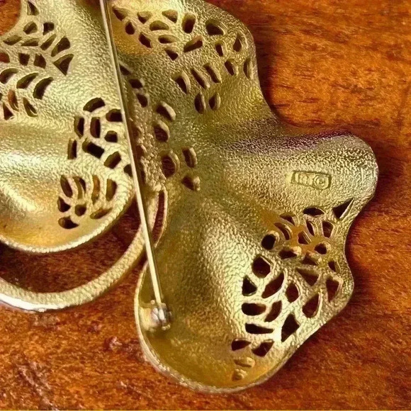 Arthur Pepper Signed Vintage leaf brooch - Picture 6 of 7